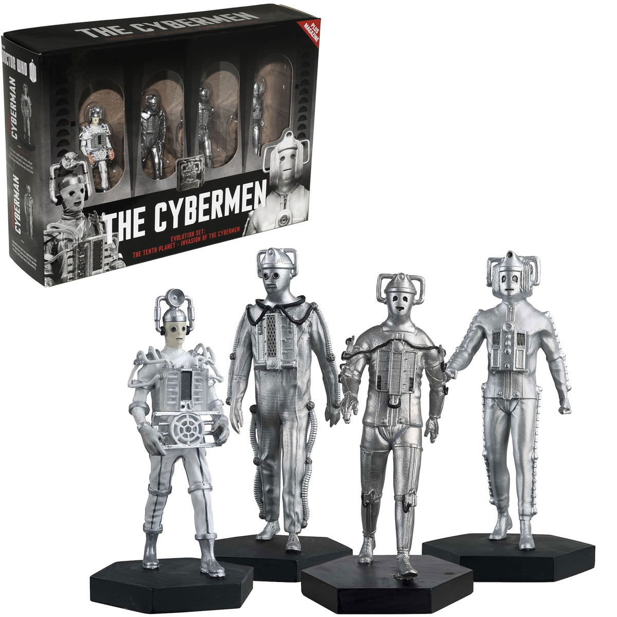 Doctor Who The Cybermen Evolution Figurine Box Set