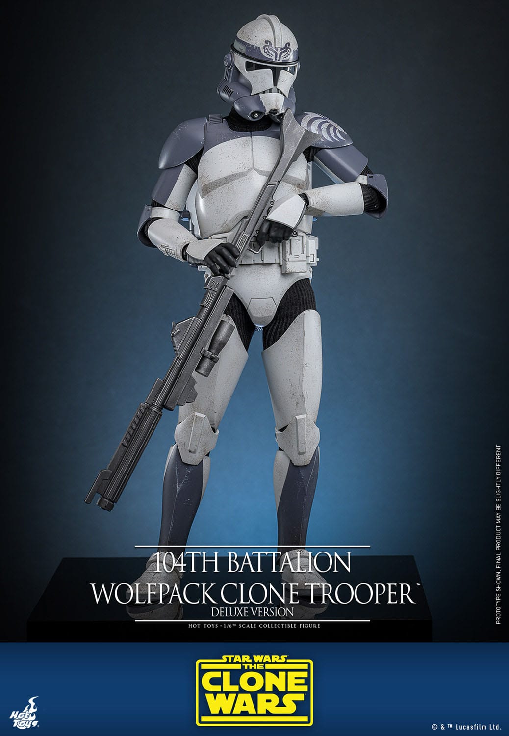 Star Wars: The Clone Wars 104th Battalion Wolfpack Clone Trooper 1/6 Scale Figure Deluxe Version (30 cm)