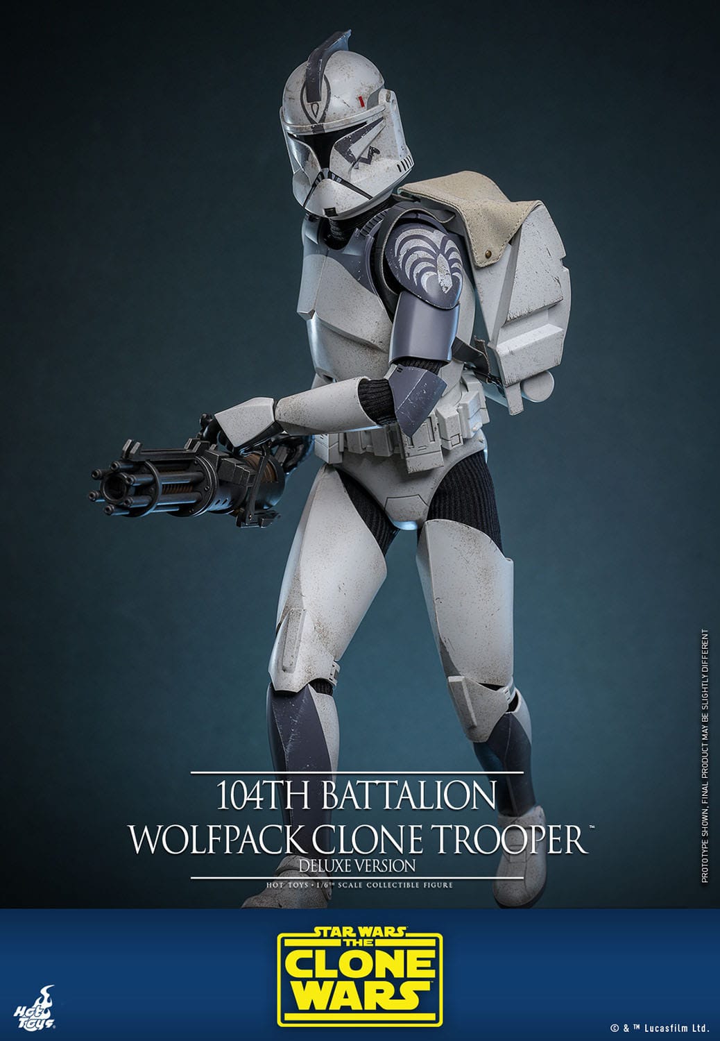 Star Wars: The Clone Wars 104th Battalion Wolfpack Clone Trooper 1/6 Scale Figure Deluxe Version (30 cm)