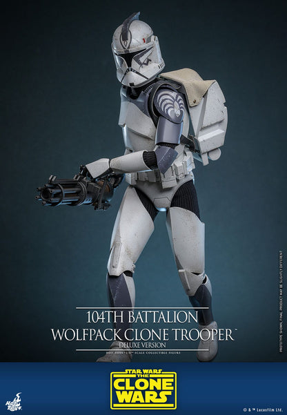 Star Wars: The Clone Wars 104th Battalion Wolfpack Clone Trooper 1/6 Scale Figure Deluxe Version (30 cm)