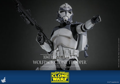 Star Wars: The Clone Wars 104th Battalion Wolfpack Clone Trooper 1/6 Scale Figure Deluxe Version (30 cm)