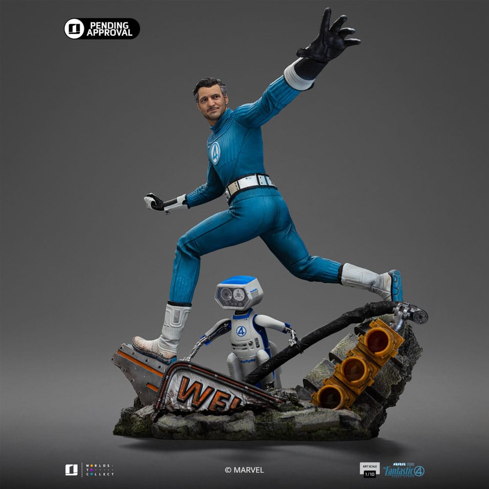 The Fantastic Four: First Steps Mr. Fantastic & H.E.R.B.I.E. 1/10 Art Scale Statue (26 cm)