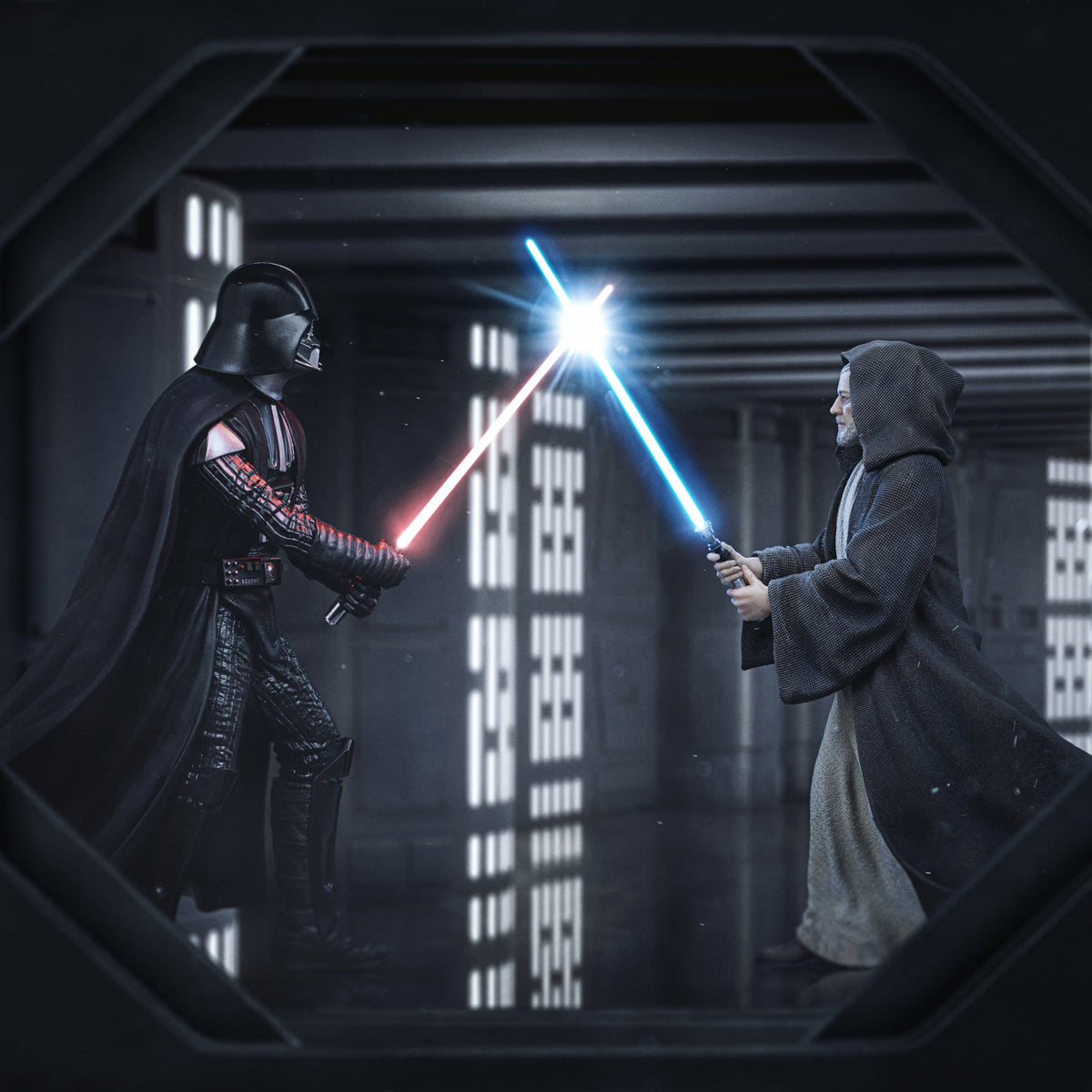 Star Wars Darth Vader vs Obi-Wan Kenobi 1/10 Deluxe Art Scale Statue CCXP 2025 Exclusive (24 cm)