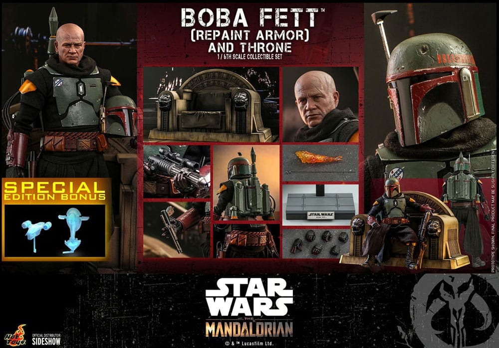 Star Wars: The Mandalorian Boba Fett (Repaint Armor) 1/6 Scale Figure Special Edition (30 cm)